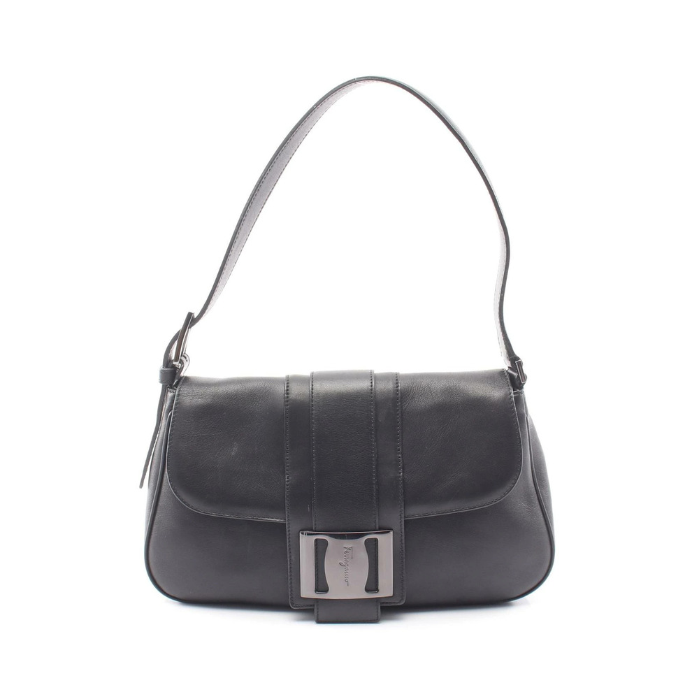 Salvatore Ferragamo Shoulder Bag Leather Black